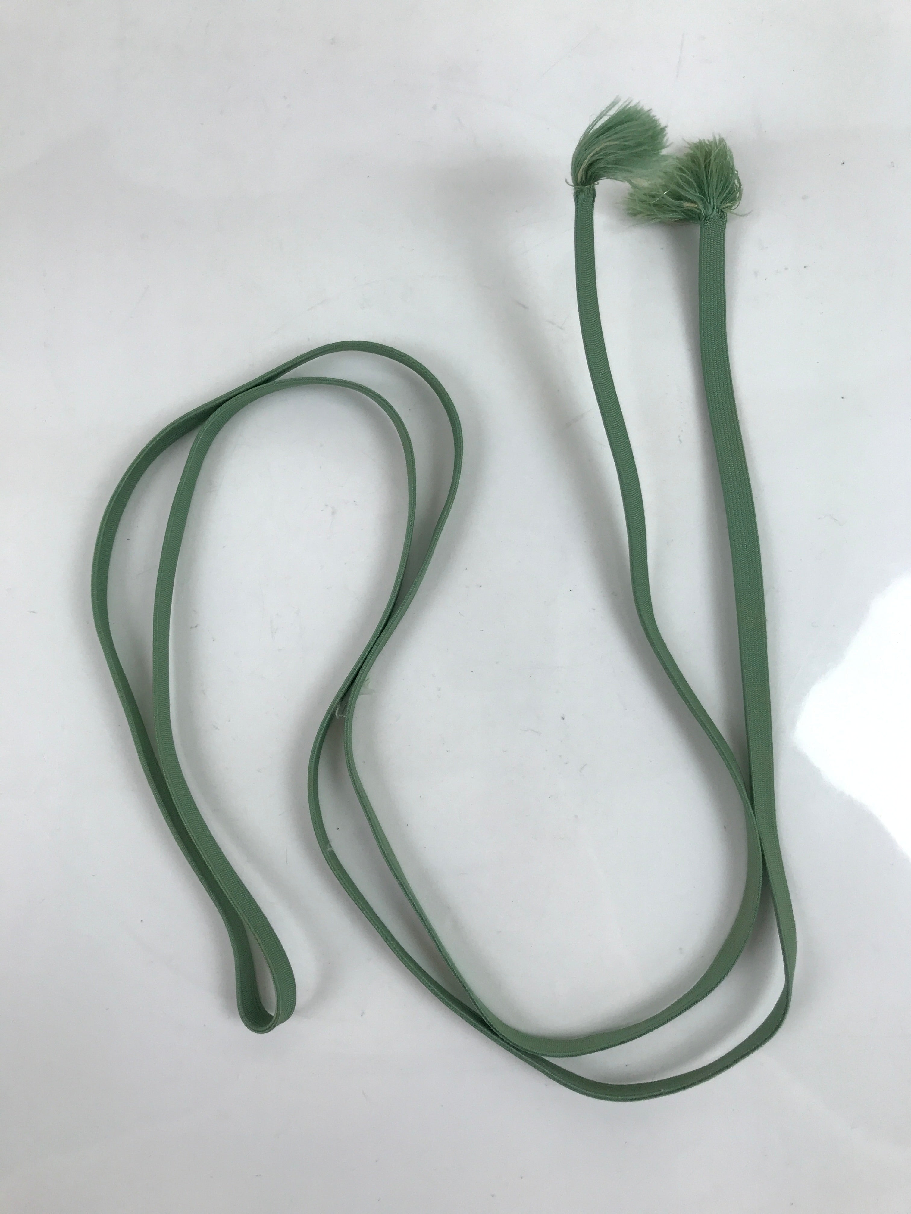 Japanese Obijime Obi Sash Kimono Accessory Vtg Silk Kumihimo Cord Green OJ228