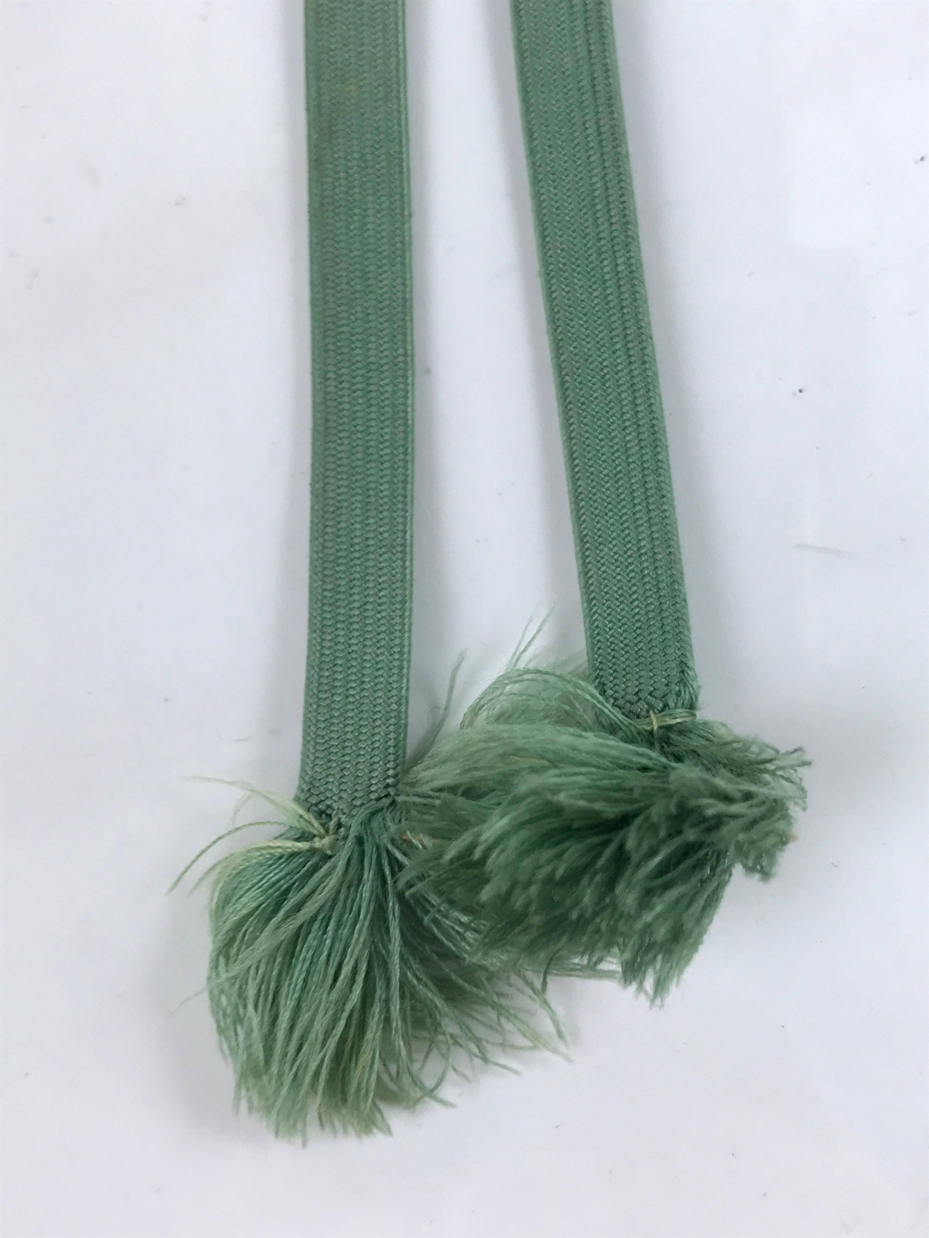 Japanese Obijime Obi Sash Kimono Accessory Vtg Silk Kumihimo Cord Green OJ228