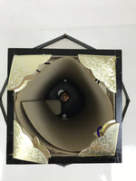 Japanese Obon Paper Chochin Electric Lantern Vtg Flower Chrysanthemum Kikyo LT91