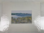 Japanese Ocean Coastline Landscape Pastel Drawing Original Art Unsigned FL305