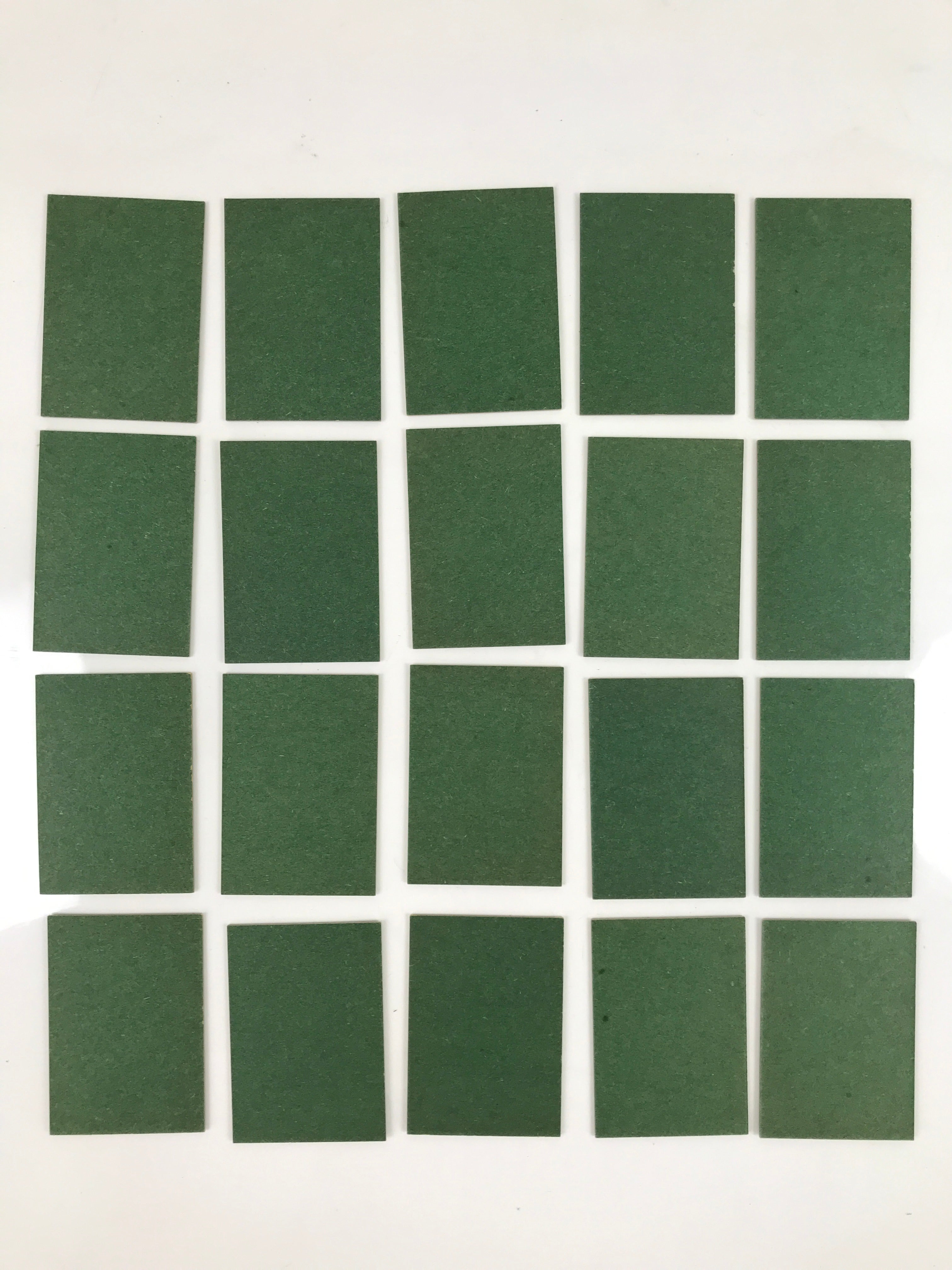 Japanese Ogura Hyakunin Isshu Traditional Poem Card Game Vtg Paper Green JK749