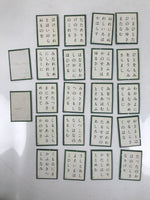 Japanese Ogura Hyakunin Isshu Traditional Poem Karuta Card Game Vtg Paper JK899