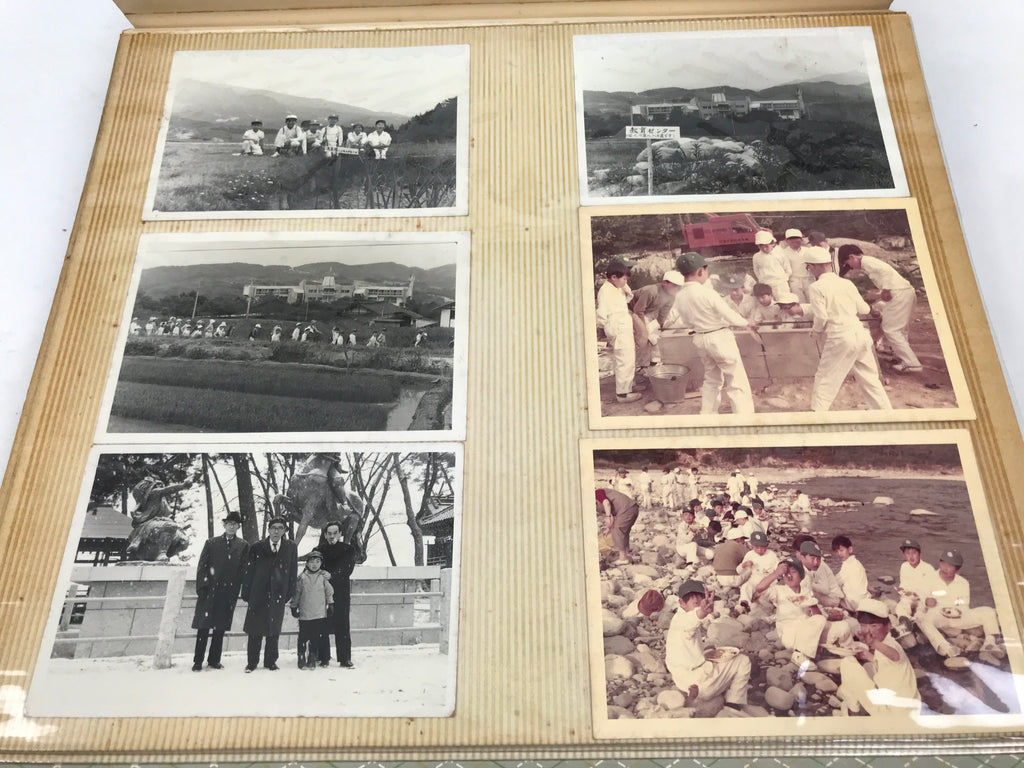 Japanese Okinawa Travel Scrapbook C1960 Vtg Photo Album Kyoto Nakasendo AB130