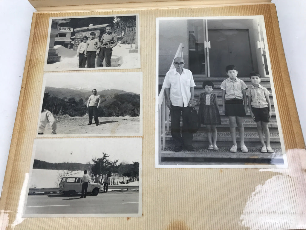 Japanese Okinawa Travel Scrapbook C1960 Vtg Photo Album Kyoto Nakasendo AB130
