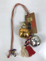Japanese Omine Hongu Bell Omamori Good Fortune Shinto Amulet Gold Silver JK881