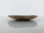 Japanese Oribe Ceramic Small Plate Kozara Pottery Green Brown Plum Blossom Y568