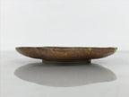 Japanese Oribe Ceramic Small Plate Kozara Pottery Green Brown Plum Blossom Y568