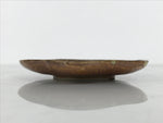 Japanese Oribe Ceramic Small Plate Kozara Pottery Green Brown Plum Blossom Y568