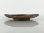 Japanese Oribe Ceramic Small Plate Kozara Pottery Green Brown Plum Blossom Y568