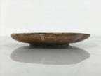 Japanese Oribe Ceramic Small Plate Kozara Pottery Green Brown Plum Blossom Y568