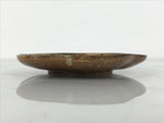 Japanese Oribe Ceramic Small Plate Kozara Pottery Green Brown Plum Blossom Y568