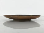Japanese Oribe Ceramic Small Plate Kozara Pottery Green Brown Plum Blossom Y569