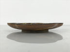 Japanese Oribe Ceramic Small Plate Kozara Pottery Green Brown Plum Blossom Y569