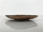 Japanese Oribe Ceramic Small Plate Kozara Pottery Green Brown Plum Blossom Y570