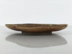Japanese Oribe Ceramic Small Plate Kozara Pottery Green Brown Plum Blossom Y572