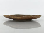 Japanese Oribe Ceramic Small Plate Kozara Pottery Green Brown Plum Blossom Y572