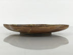 Japanese Oribe Ceramic Small Plate Kozara Pottery Green Brown Plum Blossom Y572