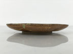 Japanese Oribe Ceramic Small Plate Kozara Pottery Green Brown Plum Blossom Y572