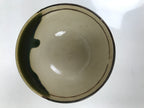 Japanese Oribe Ware Ceramic Yunomi Teacup Vtg Pottery Beige Green Yakimono TC560