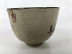 Japanese Oribe Ware Ceramic Yunomi Teacup Vtg Pottery Beige Green Yakimono TC563