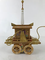 Japanese Ox Cart Go-Shoguruma Vtg Hina Doll Accessory Sakura Wood Metal ID613