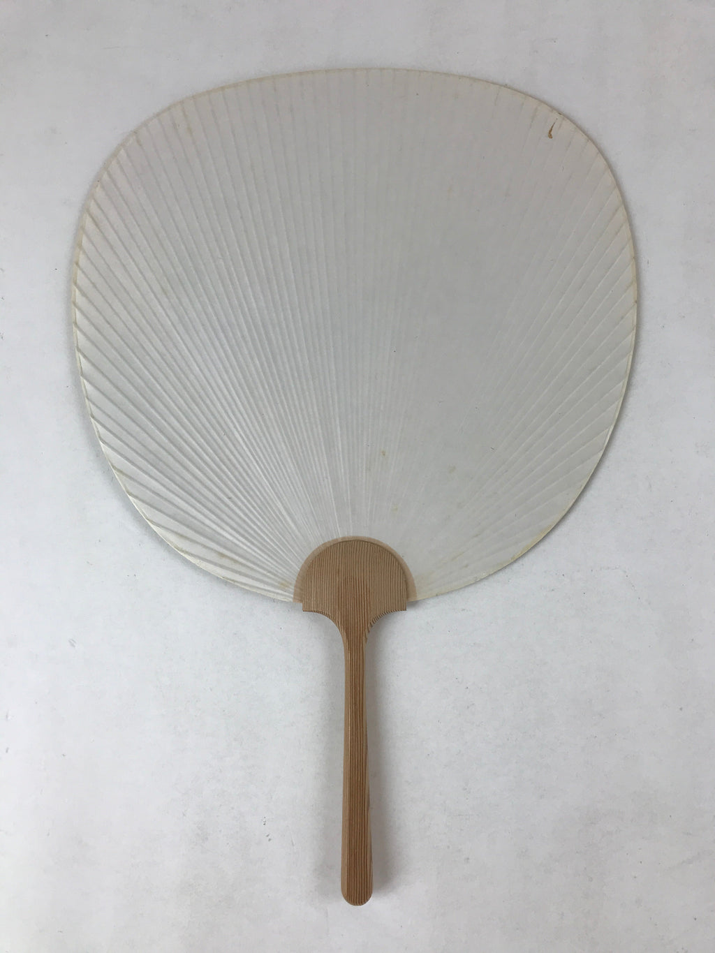 Japanese Paper Fan Uchiwa Vtg Issei Yamauchi Obara Washi Nemophila Yellow U119
