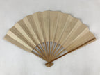 Japanese Paper Folding Fan Sensu Bamboo Frame 3 Big Kanji Characters 4D777