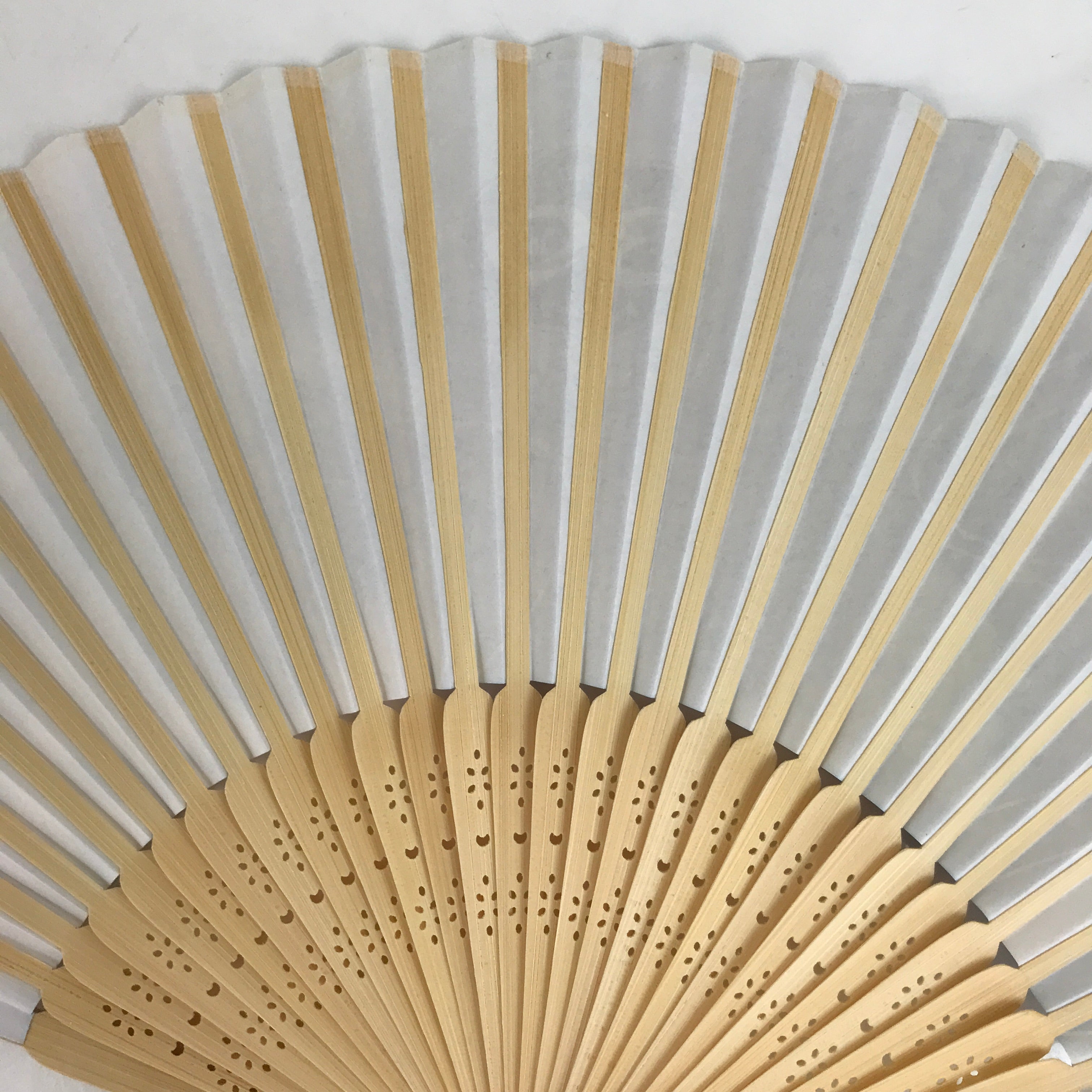 Japanese Paper Folding Fan Sensu Bamboo Frame Mild Seven Promotional Blue 4D855