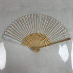 Japanese Paper Folding Fan Sensu Bamboo Frame Summer Shaved Ice Kakigori 4D838