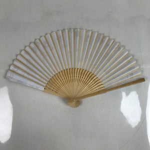 Japanese Paper Folding Fan Sensu Bamboo Frame Summer Shaved Ice Kakigori 4D838