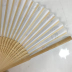 Japanese Paper Folding Fan Sensu Bamboo Frame Summer Shaved Ice Kakigori 4D838