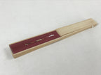 Japanese Paper Folding Fan Sensu Bamboo Frame Yebisu Beer Logo Red 4D765