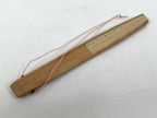 Japanese Paper Folding Fan Sensu Vtg Bamboo Frame Beige Pink Gold Design 4D910