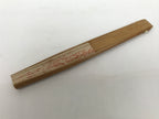 Japanese Paper Folding Fan Sensu Vtg Bamboo Frame Beige Red Sparkle Plants 4D972