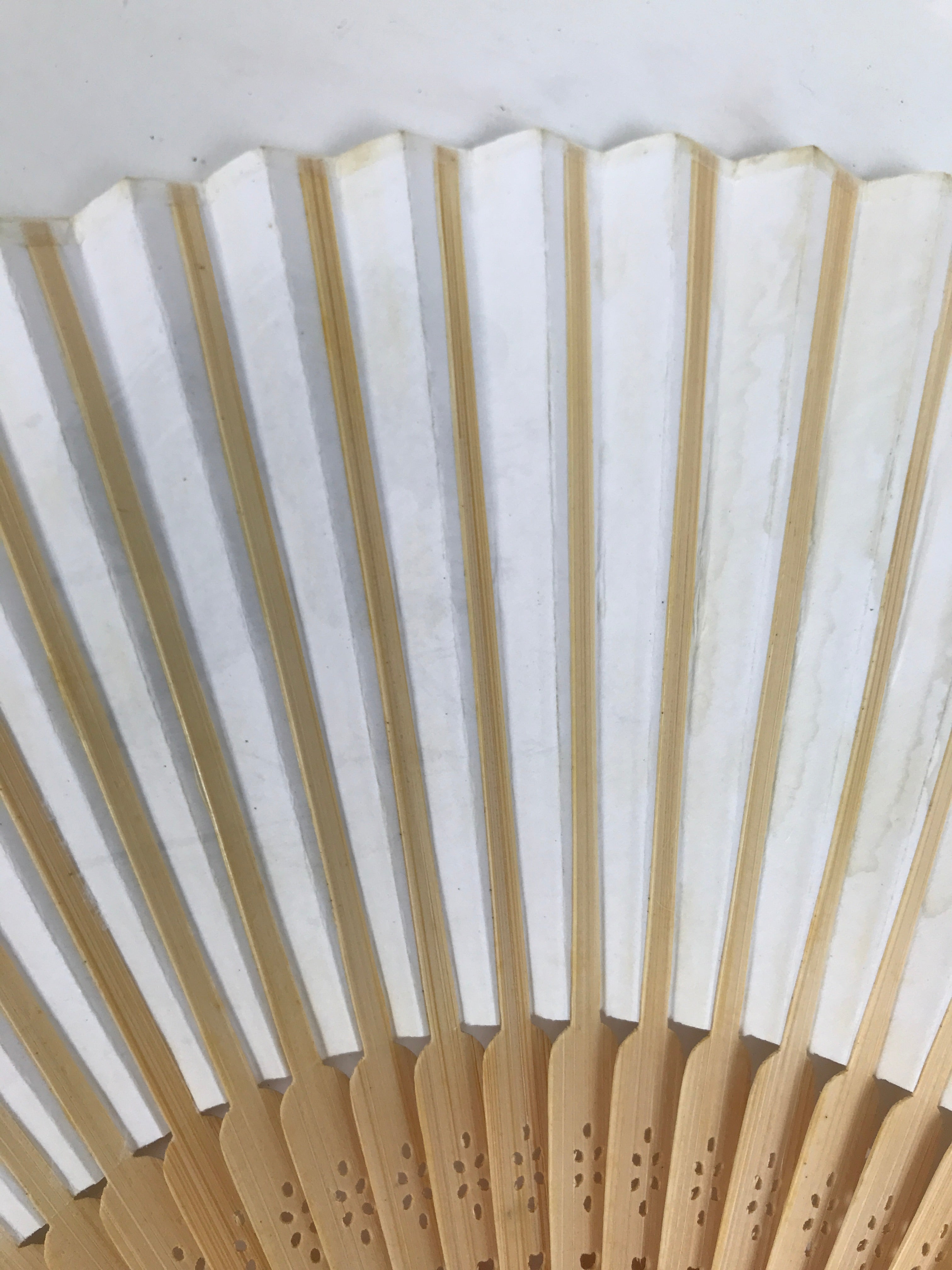 Japanese Paper Folding Fan Sensu Vtg Bamboo Frame Bicycle Racing Black 4D934
