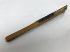Japanese Paper Folding Fan Sensu Vtg Bamboo Frame Blue Kanzemizu Birds 4D923