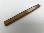 Japanese Paper Folding Fan Sensu Vtg Bamboo Frame Brown Gradient Gold Edge 4D976