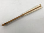 Japanese Paper Folding Fan Sensu Vtg Bamboo Frame Calligraphy Kotobuki 4D926