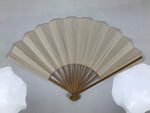 Japanese Paper Folding Fan Sensu Vtg Bamboo Frame Calligraphy Kotobuki 4D927