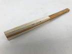 Japanese Paper Folding Fan Sensu Vtg Bamboo Frame Calligraphy Poem Black 4D930