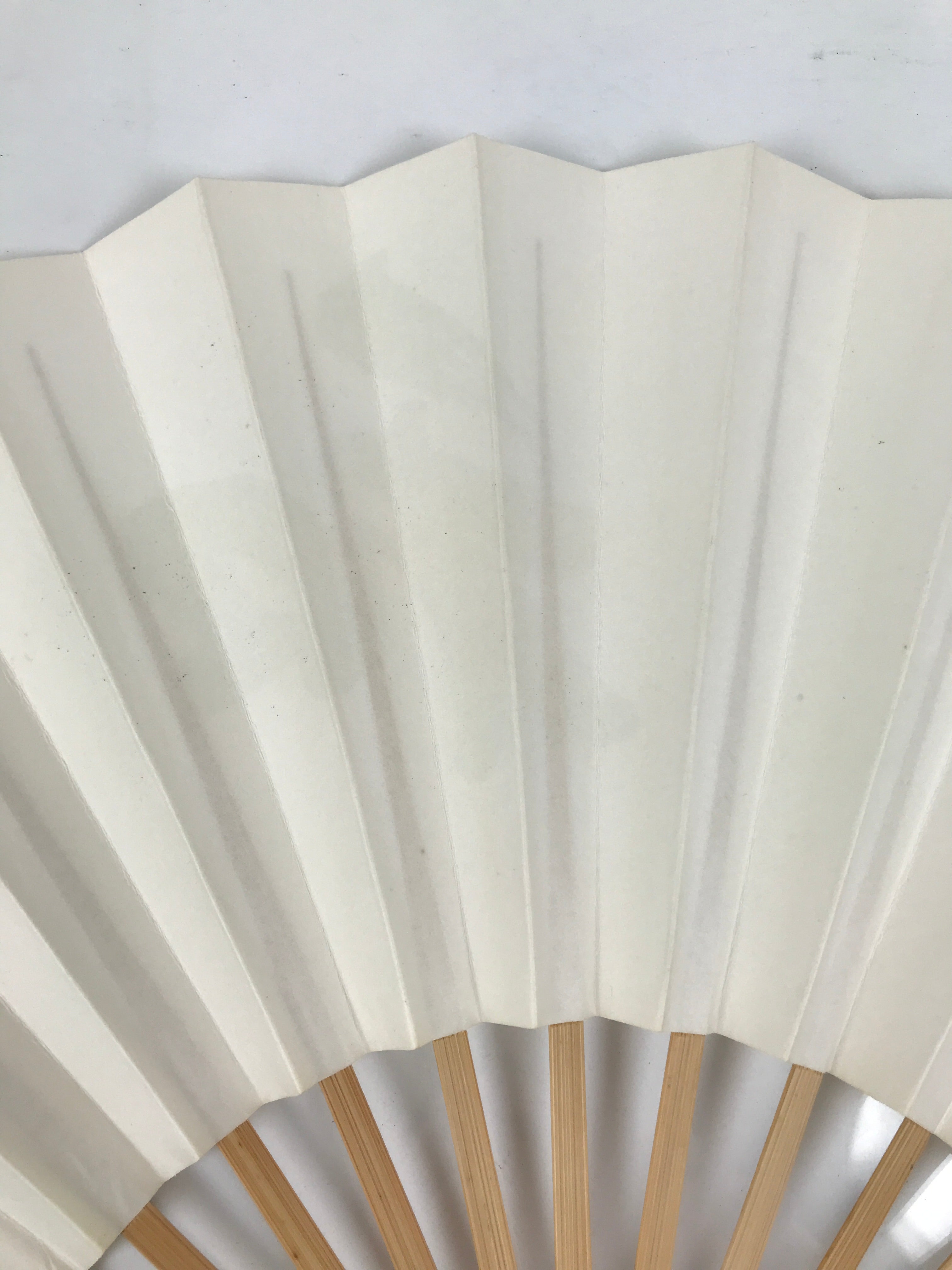 Japanese Paper Folding Fan Sensu Vtg Bamboo Frame Calligraphy Wa Black 4D928