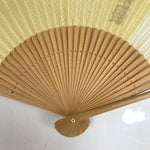 Japanese Paper Folding Fan Sensu Vtg Bamboo Frame Daihatsu Car Promotional 4D858