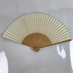 Japanese Paper Folding Fan Sensu Vtg Bamboo Frame Daihatsu Car Promotional 4D858