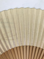 Japanese Paper Folding Fan Sensu Vtg Bamboo Frame Ise Ebi Shrimp Plants 4D897