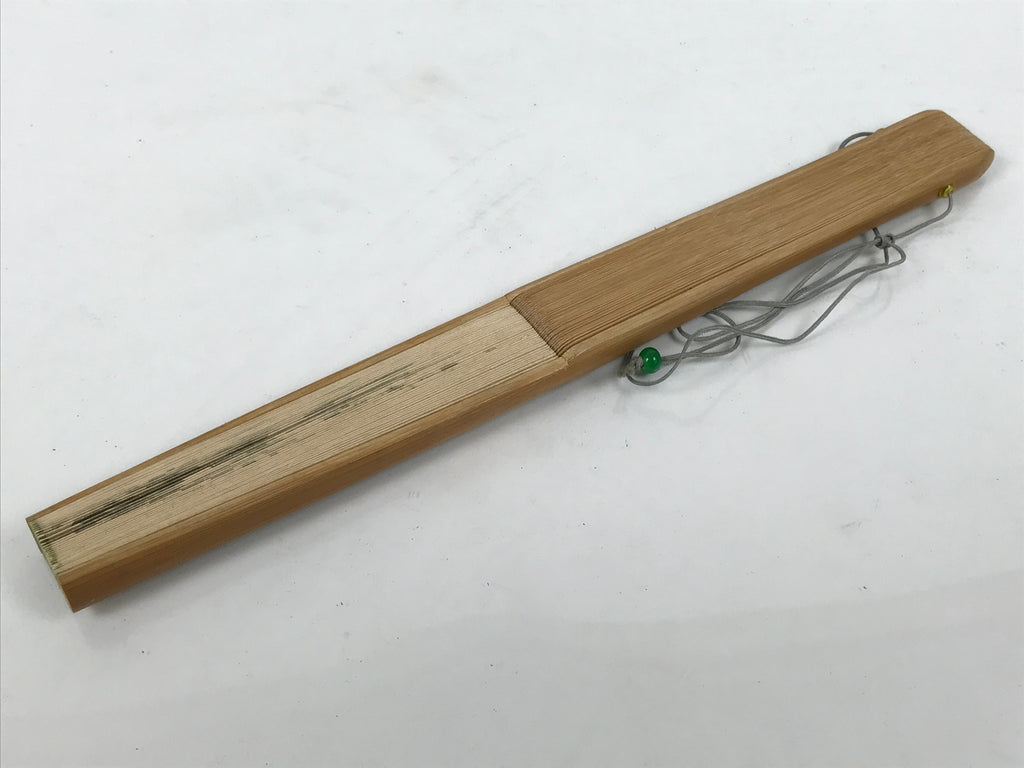 Japanese Paper Folding Fan Sensu Vtg Bamboo Frame Ise Ebi Shrimp Plants 4D897