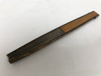 Japanese Paper Folding Fan Sensu Vtg Bamboo Frame Medaka Small Fish Beige 4D909