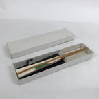 Japanese Paper Folding Fan Sensu Vtg Bamboo Frame Red Flower W/ Stand Box 4D867