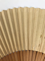 Japanese Paper Folding Fan Sensu Vtg Bamboo Frame Silver Firefly Leaves 4D933