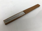 Japanese Paper Folding Fan Sensu Vtg Bamboo Frame Silver Firefly Leaves 4D933