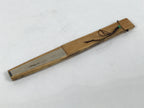 Japanese Paper Folding Fan Sensu Vtg Bamboo Frame Silver Turnips Pepper 4D912